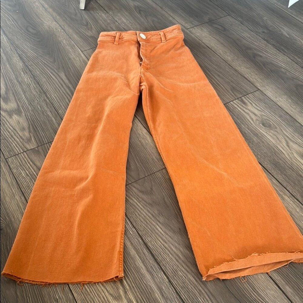 Flare Jeans in Vibrant Orange XS